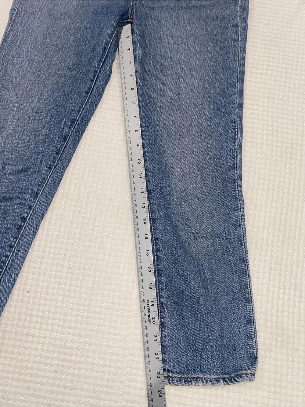 Madewell The Perfect Vintage Jean Women 24P Blue High Rise Straight‎ Crop Ankle